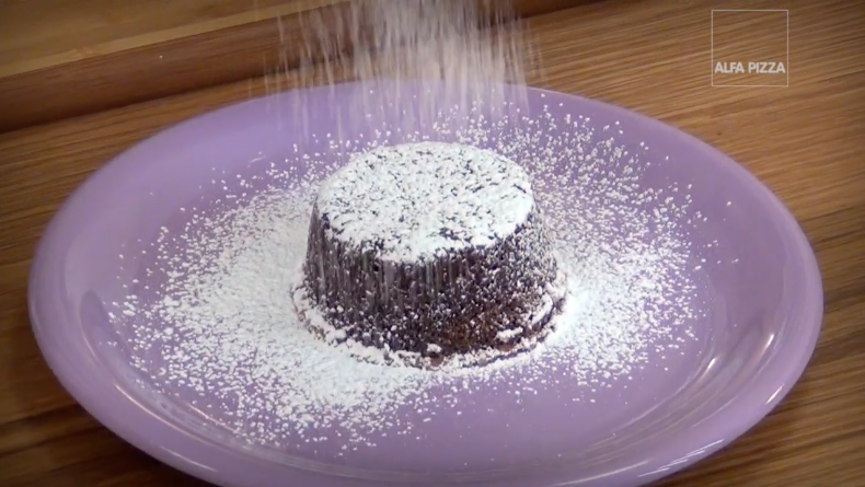 Molten chocolate pie