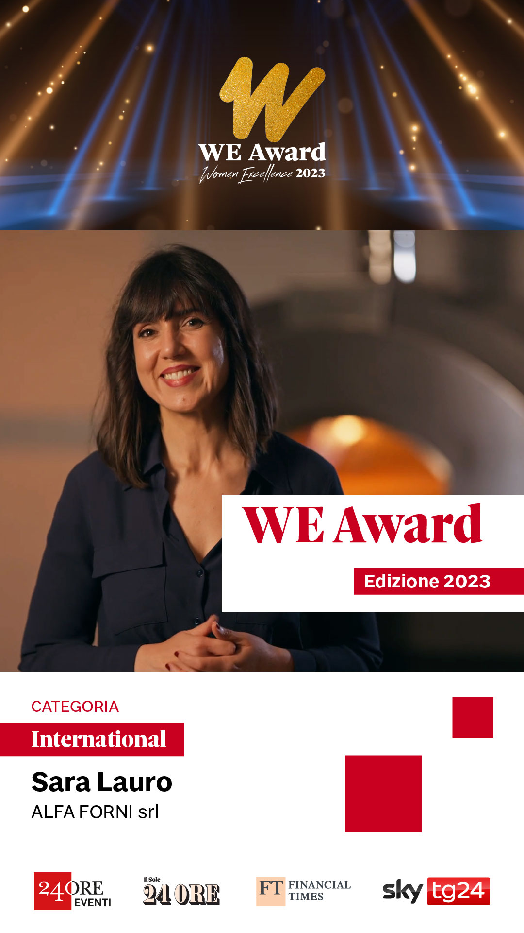 WE Award – Women Excellence | Alfa Forni